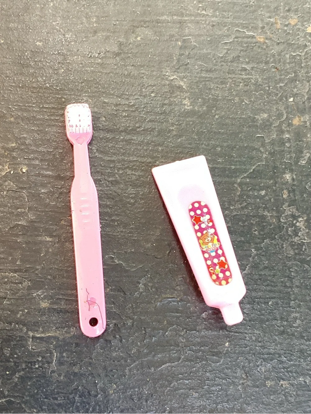 Mini Toothbrush and Toothpaste Toy Set Pretend Play Doll Accessories